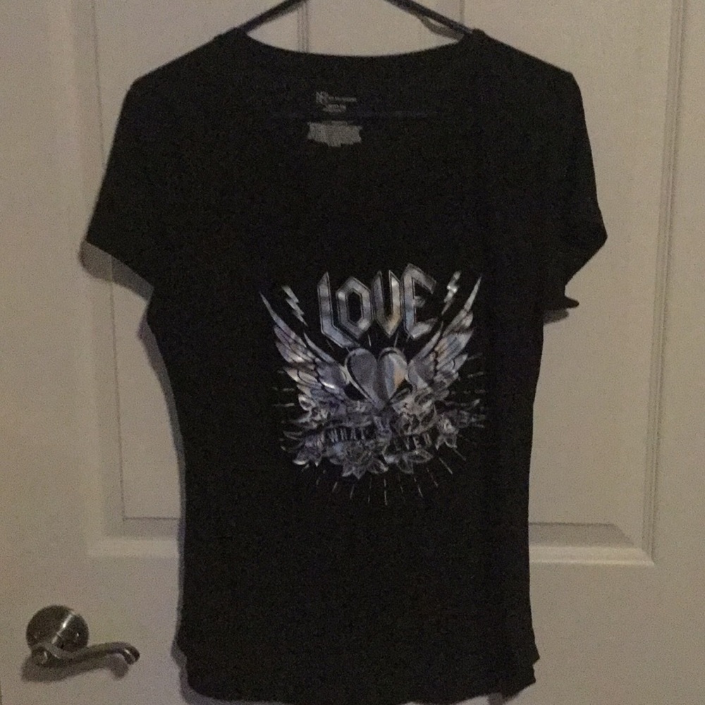 Black shirt with detail